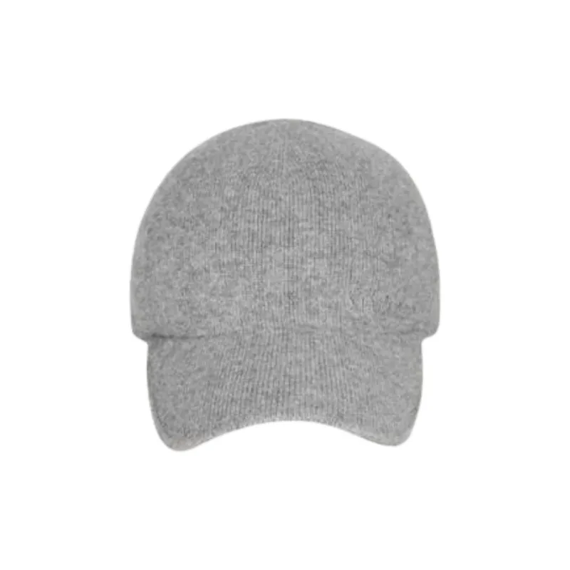 SAINT LAURENT Cashmere Knit Baseball Cap-2