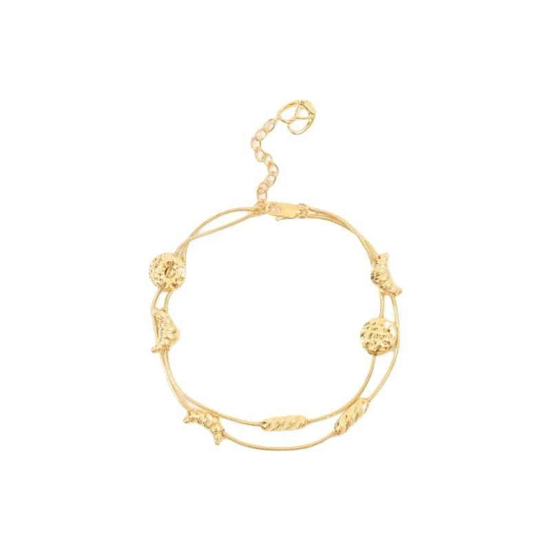 ALFIR 925 Sterling Silver Gold Plated Bracelets Unisex-0