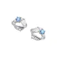 Galaxy Universe Stud Earrings (White Gold-Plated)