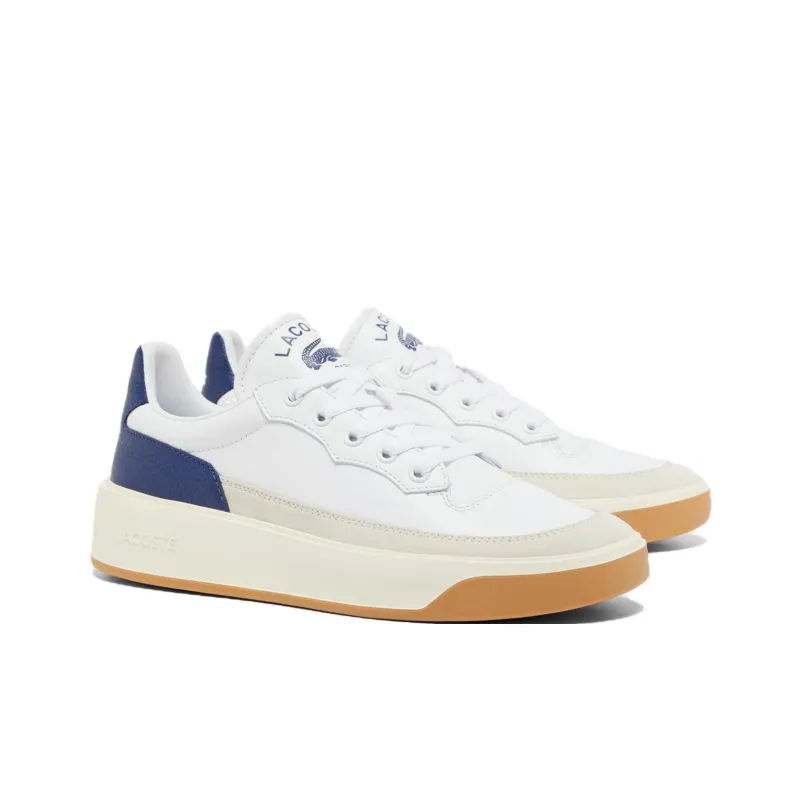 LACOSTE G80 Club Low Top Skateboard Shoes Men's White Blue-1