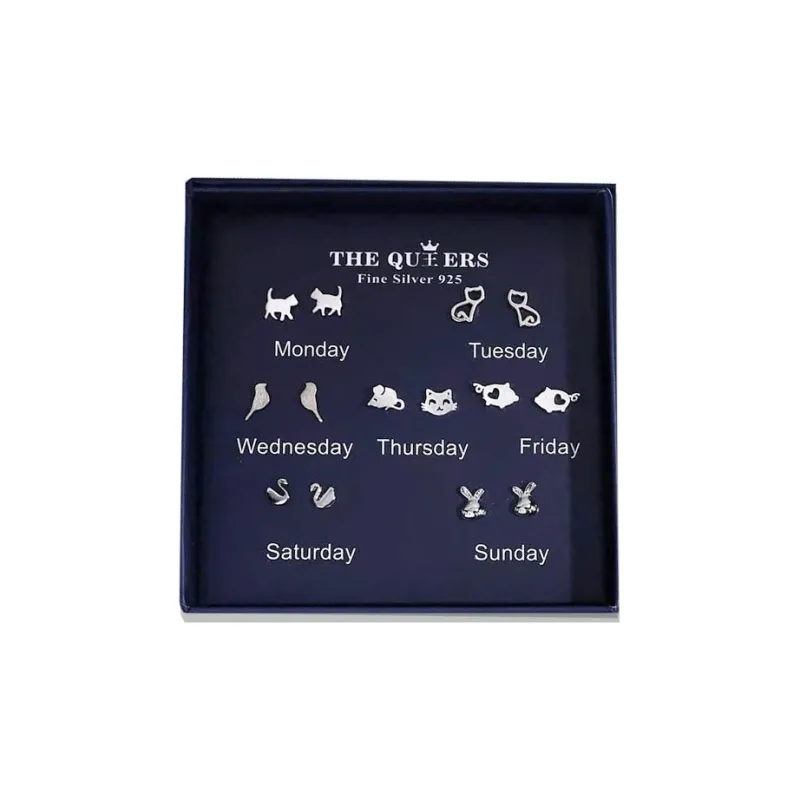 COPI S925 Sterling Silver Stud Stud Earrings Unisex-4
