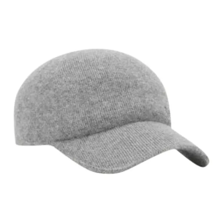 SAINT LAURENT Cashmere Knit Baseball Cap-1