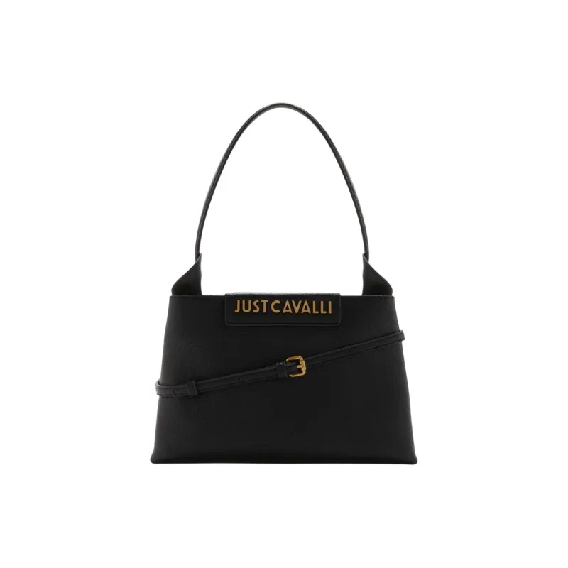 Just Cavalli Artificial Leather One Shoulder Handbags Women's Black-0