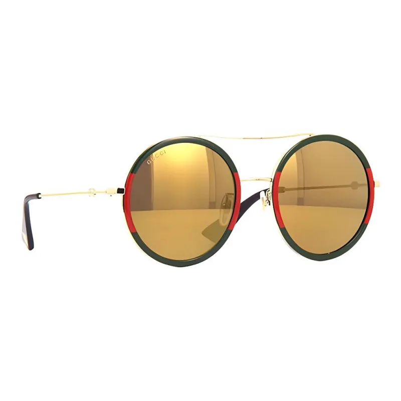 GUCCI Acetate Aviator Sunglasses Women's Green-1