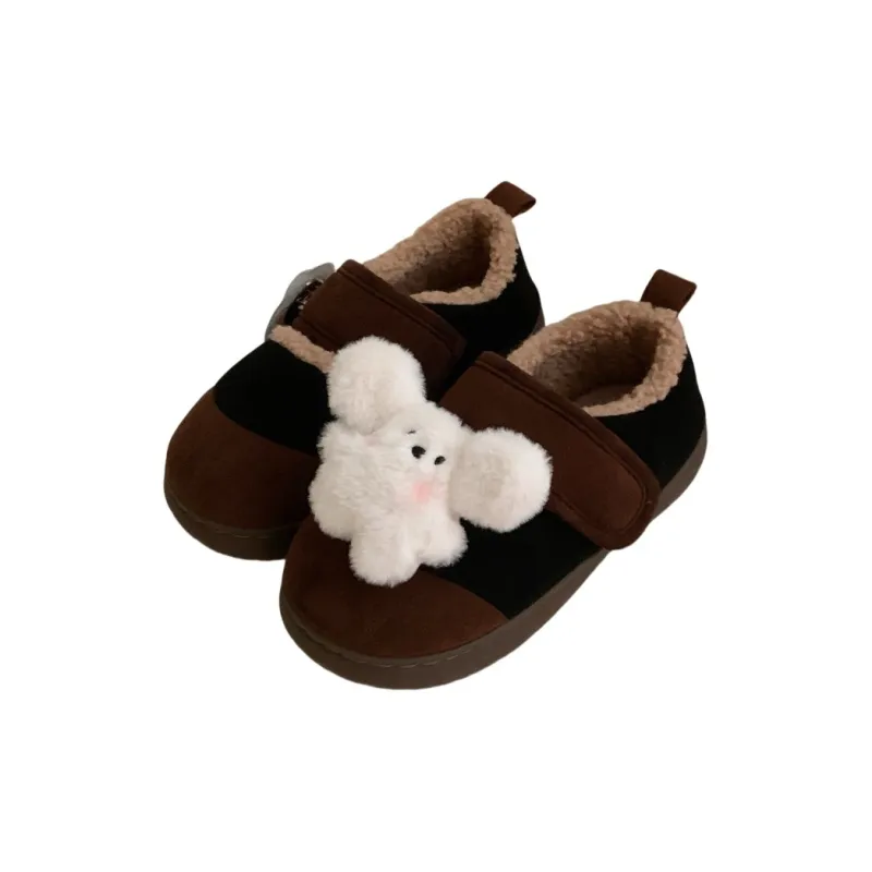 Thin Strips Cotton Slippers Women's, Light Blue-17