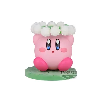BANPRESTO Glass Factory Cute And Soft Kirby Kirby's Flower Game Model B Kirby Bonus Gifts