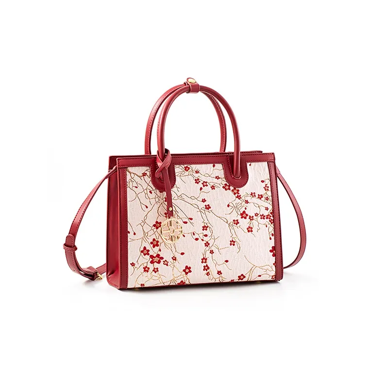 Vigno Synthetic Leather Handbag One Shoulder Crossbody Regular Women's Red-7