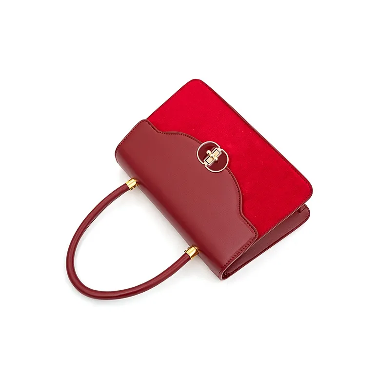 Vigno Synthetic Leather One Shoulder Handbags Regular Women's Red-13