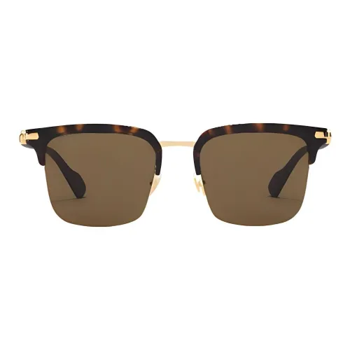 GUCCI Acetate Metal Browline Sunglasses Men's Tortoiseshell
