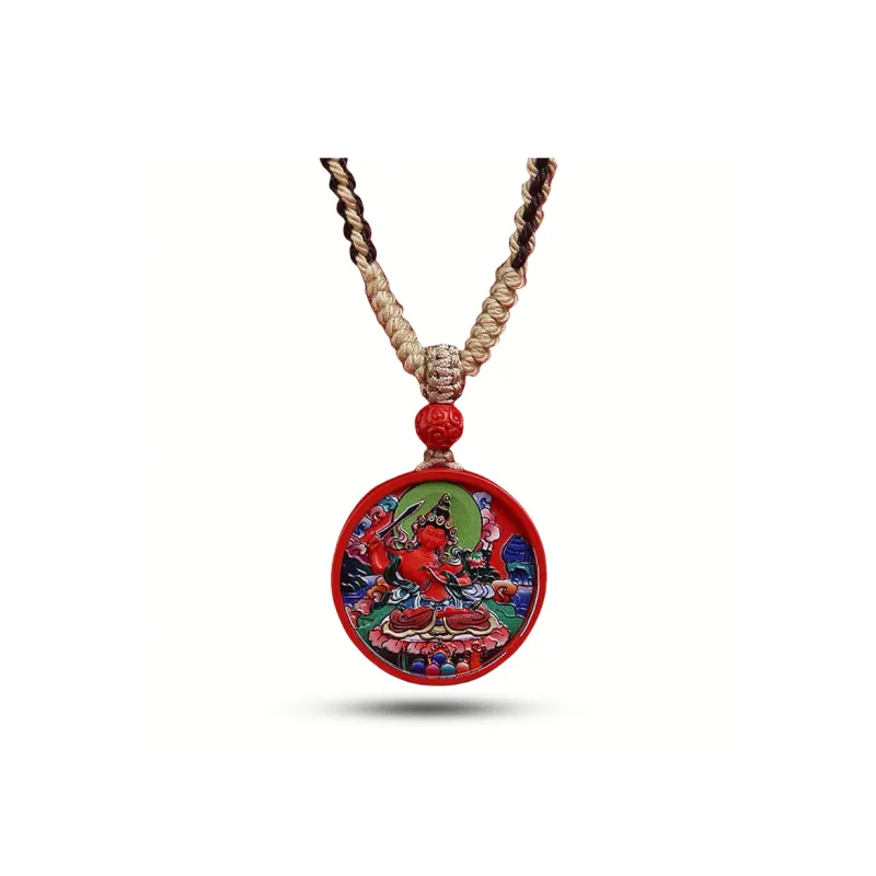 Sima Is Ethereal Reconstructed Cinnabar Pendants Unisex-12
