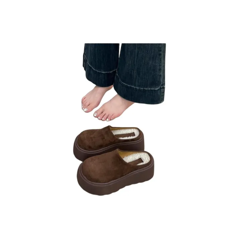 Qiao Anju Home Slippers Coffee, Chestnut-3