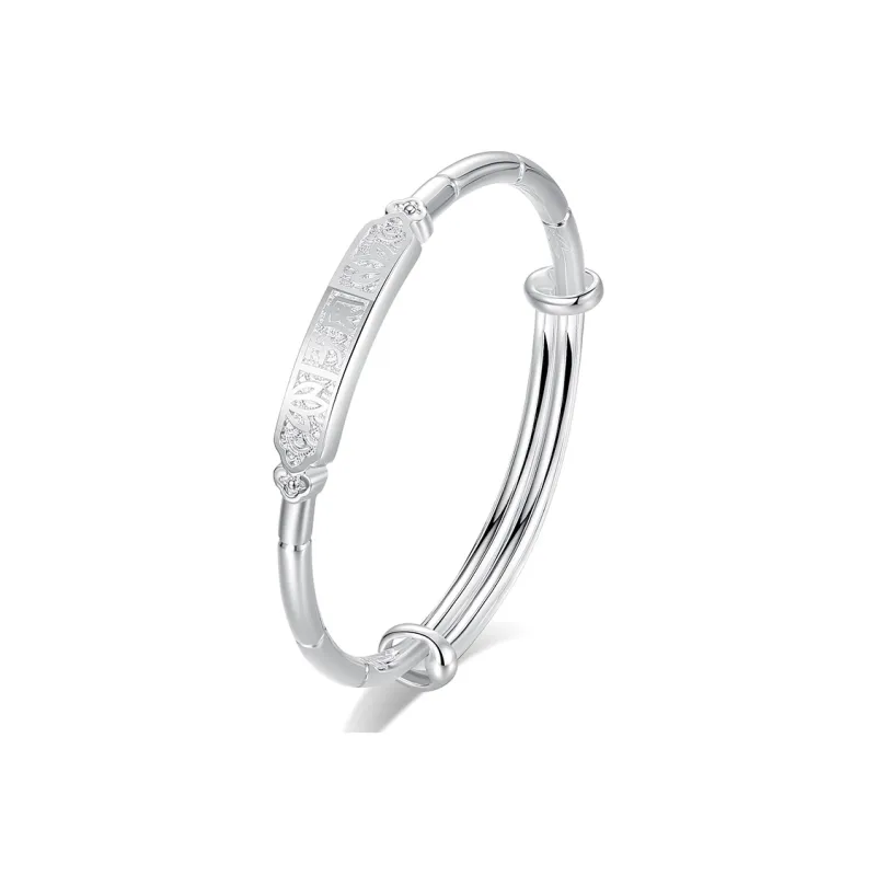 Children's Drawings S999 Fine Silver Bangles Women's-0