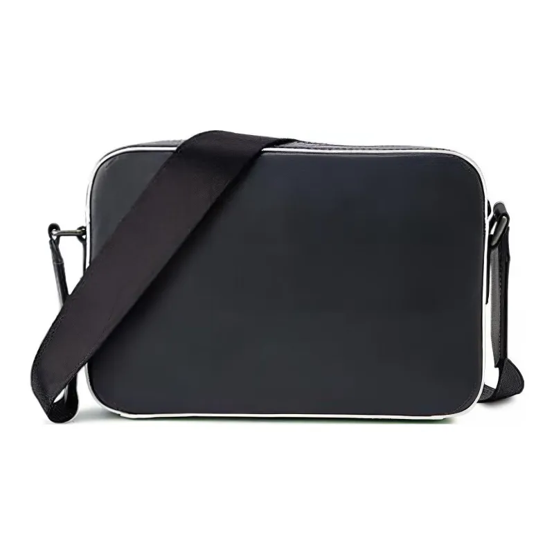 Tommy Hilfiger Cow Leather Camera Bags Messenger Bag Shoulder Bag Crossbody Bag Small Size Men's Blue Green Multicolor-1