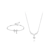 Bracelet+Necklace Clothing Sets[Sterling Silver 999]