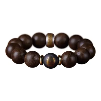 DALONG Fragrance Enhancer, Agarwood, Obsidian Bracelets Unisex