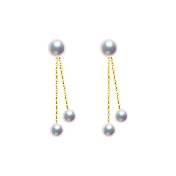 ANGEPERLE Freshwater Pearl Drop Earrings Women's