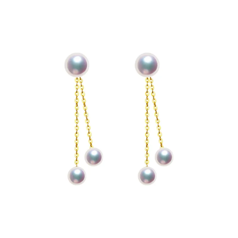 ANGEPERLE Freshwater Pearl Drop Earrings Women's-0