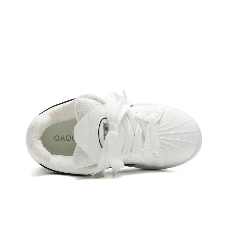 OAOQ Wear resistant And Lightweight Low Top Skateboard Shoes Women's-18