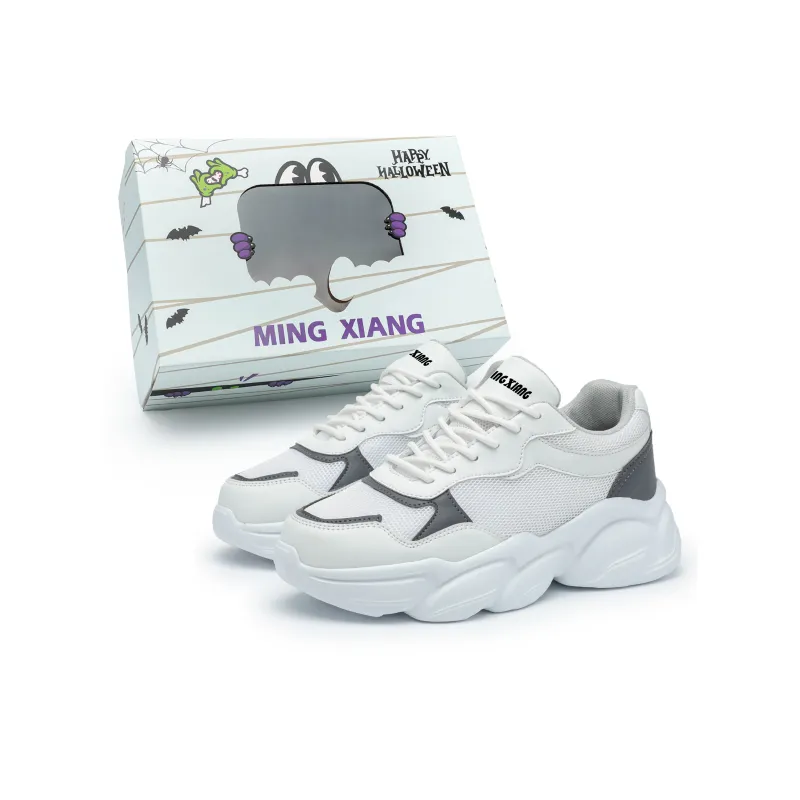 Singing Abrasion Resistant Lightweight Height Increasing Low Top Chunky Sneakers Unisex-14