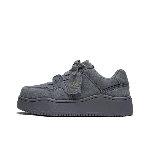 Bellum Han Coverage Low Top Skateboard Shoes Unisex Gray