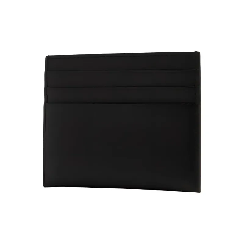 GIVENCHY Smooth Cow Leather Card Clip Card Holder Men's Black-1