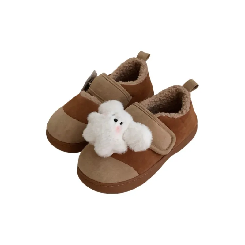 Thin Strips Cotton Slippers Women's, Light Blue-6