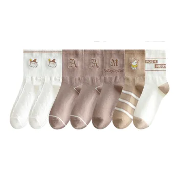 Lan Miao Mid Calf Socks Women's 7 Pack