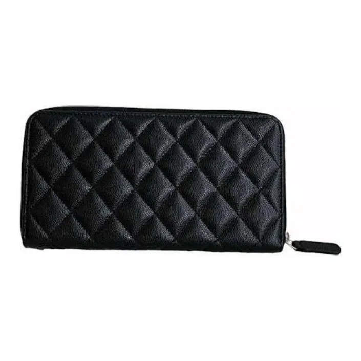 CHANEL Cc Long Zipped Wallet Black AP3181-1