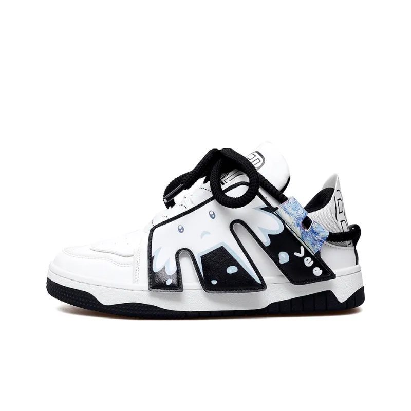 DEVIL AND ANGEL Anti-Slip And Wear-Resistant Coverage Low-Top Skateboard Shoes Unisex-5