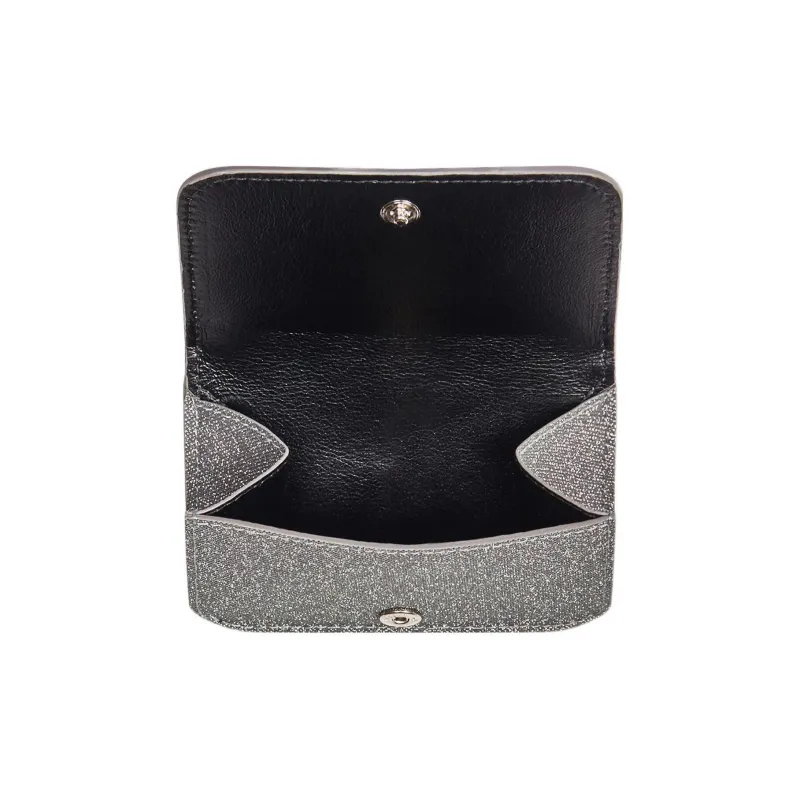 Balenciaga Glitter Cash Wallet Mini Grey-2
