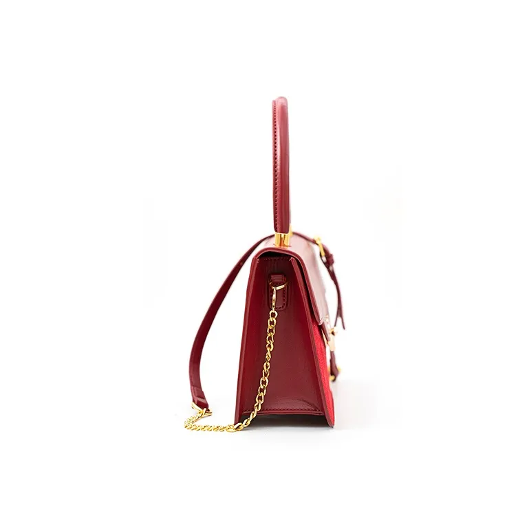 Vigno Synthetic Leather One Shoulder Handbags Regular Women's Red-14