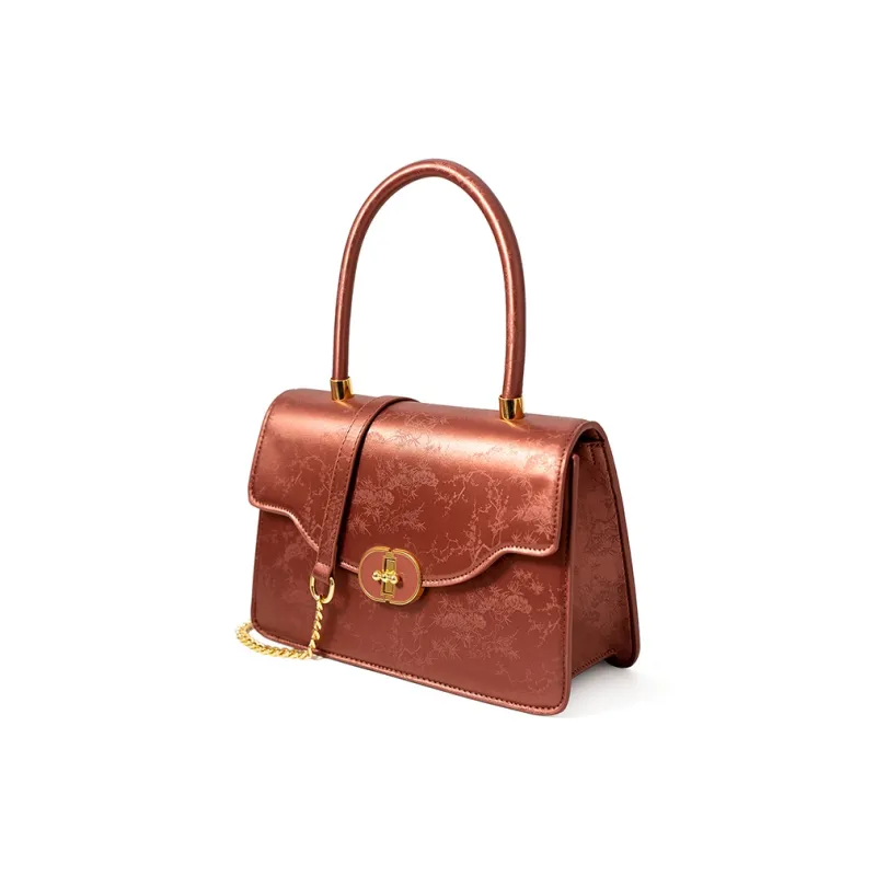 Vigno Synthetic Leather Handbag One Shoulder Crossbody Regular Women's Red-13