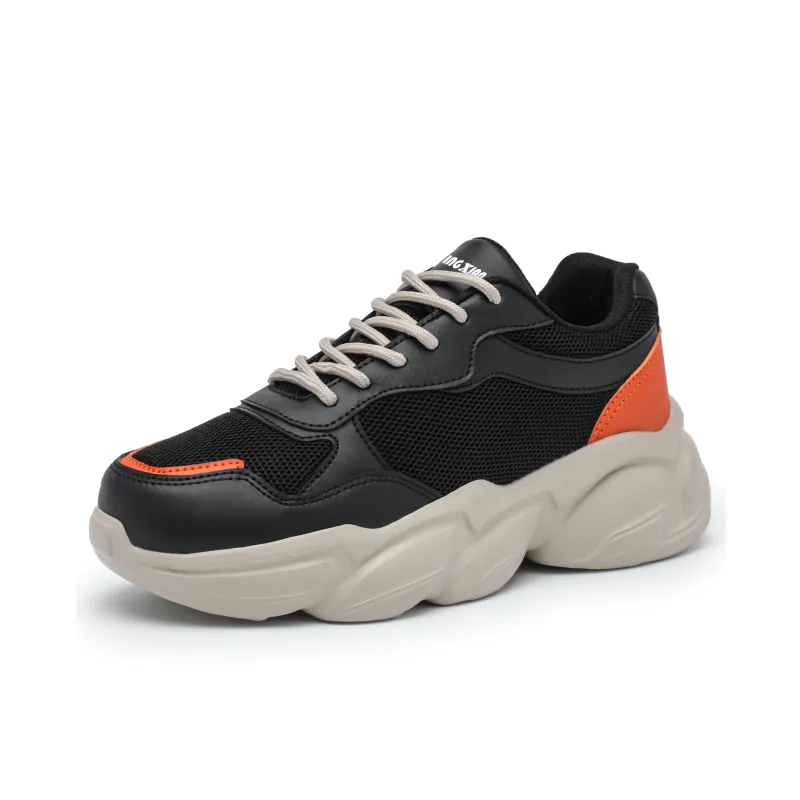 Singing Abrasion Resistant Lightweight Height Increasing Low Top Chunky Sneakers Unisex-9