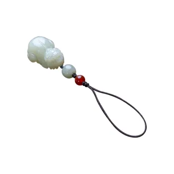 AQI Hetian Jade Pendants Pale Greenish White Jade Unisex