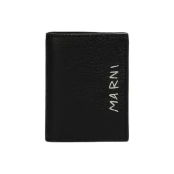 MARNI Logo-Embroidered Bi-Fold Wallet