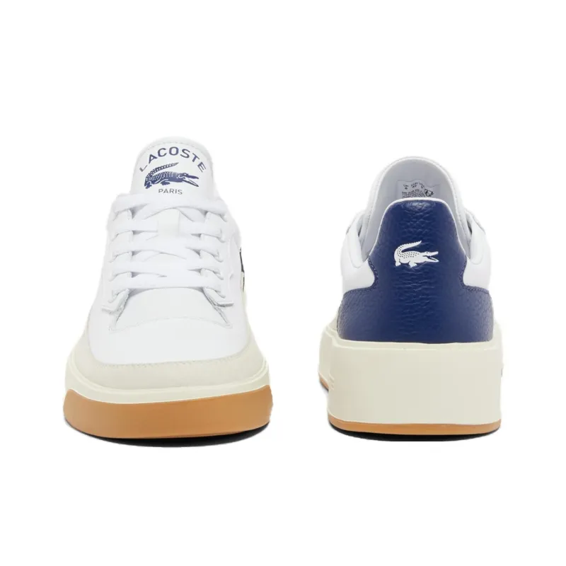 LACOSTE G80 Club Low Top Skateboard Shoes Men's White Blue-3