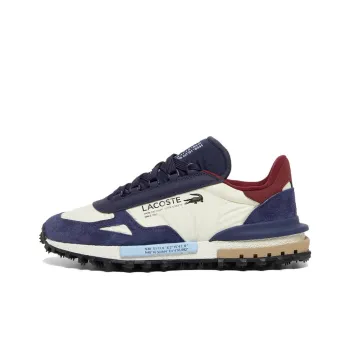 LACOSTE Elite Active Low Top Casual Shoes Men's Blue Beige Red
