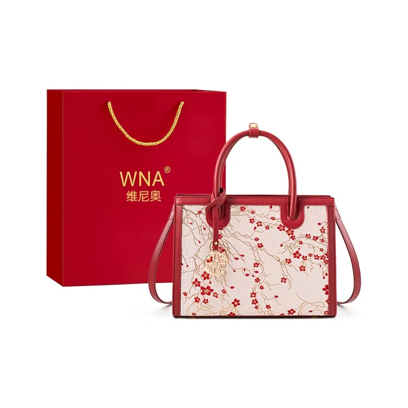 Vigno Synthetic Leather Handbag One Shoulder Crossbody Regular Women's Red-6