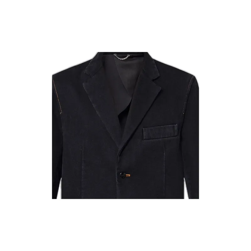LOUIS VUITTON Denim Jacket Men's Black-5