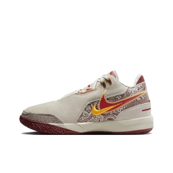 Nike LeBron NXXT Gen Anti Slip Wear Resistant Low Top Basketball Shoes Unisex Beige Red