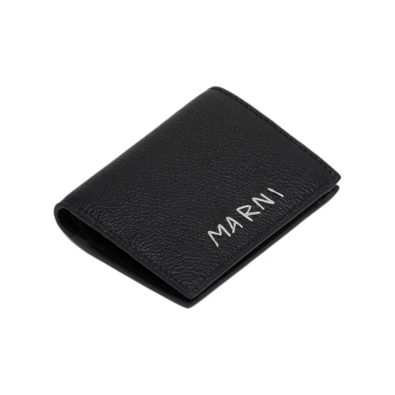MARNI Logo-Embroidered Bi-Fold Wallet-2