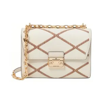 MICHAEL KORS PU Crossbody Bag Shoulder Bag Medium Size Women's White