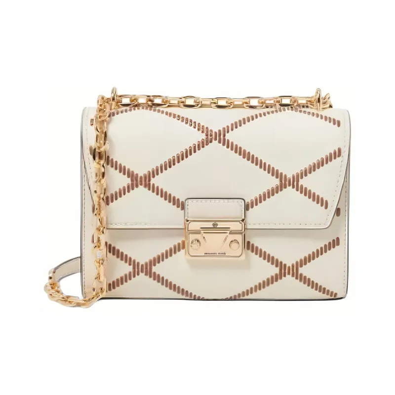 MICHAEL KORS PU Crossbody Bag, Shoulder Bag Medium Size Women's White-0