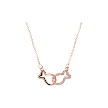CHIEMOT S925 Silver Collarbone Chain Women's