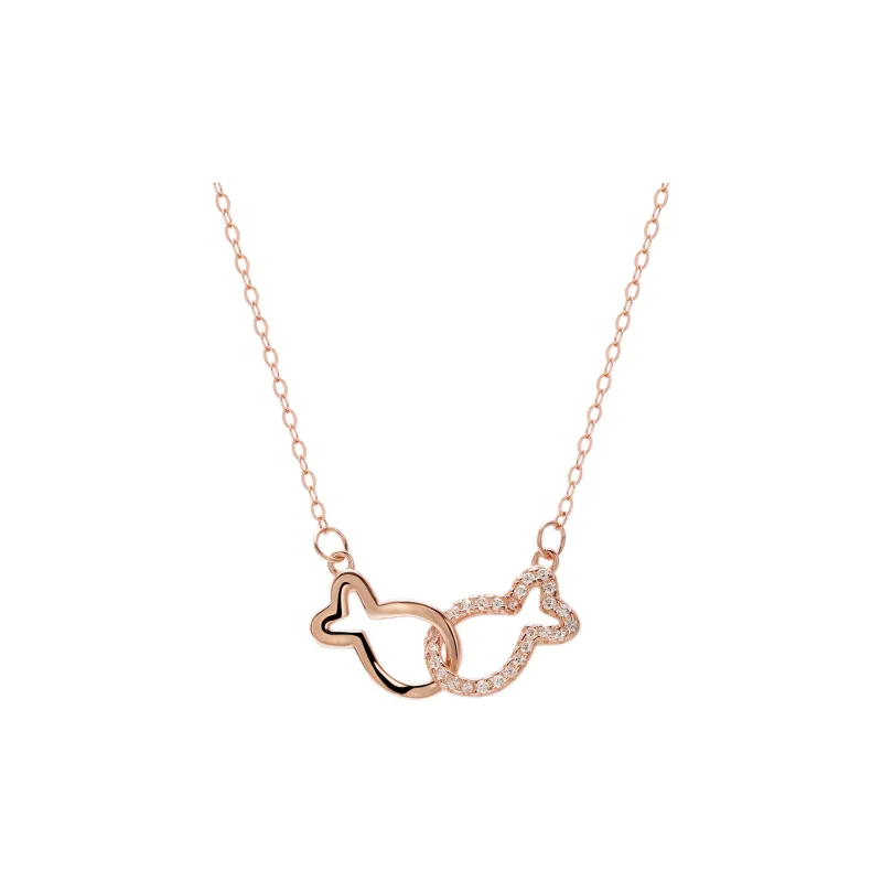 CHIEMOT S925 Silver Collarbone Chain Women's-0