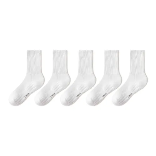 YINSHILIANGPIN Mid Calf Socks Men's 5 Pack