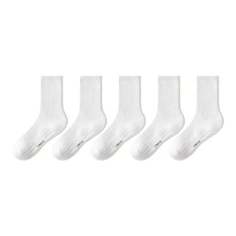 YINSHILIANGPIN Mid Calf Socks Men's 5 Pack-0