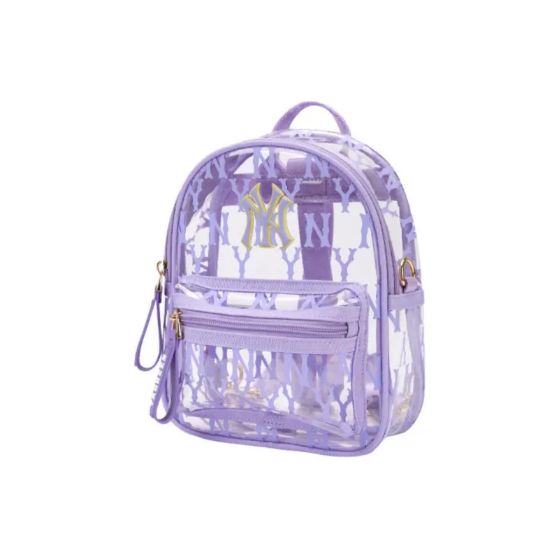 MLB Monogram Collection PVC Polyvinyl Chloride Backpack Mini Unisex Purple-1