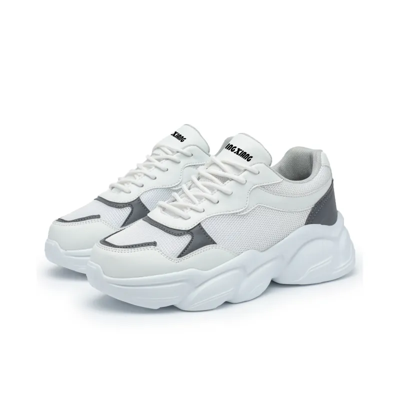 Singing Abrasion Resistant Lightweight Height Increasing Low Top Chunky Sneakers Unisex-17