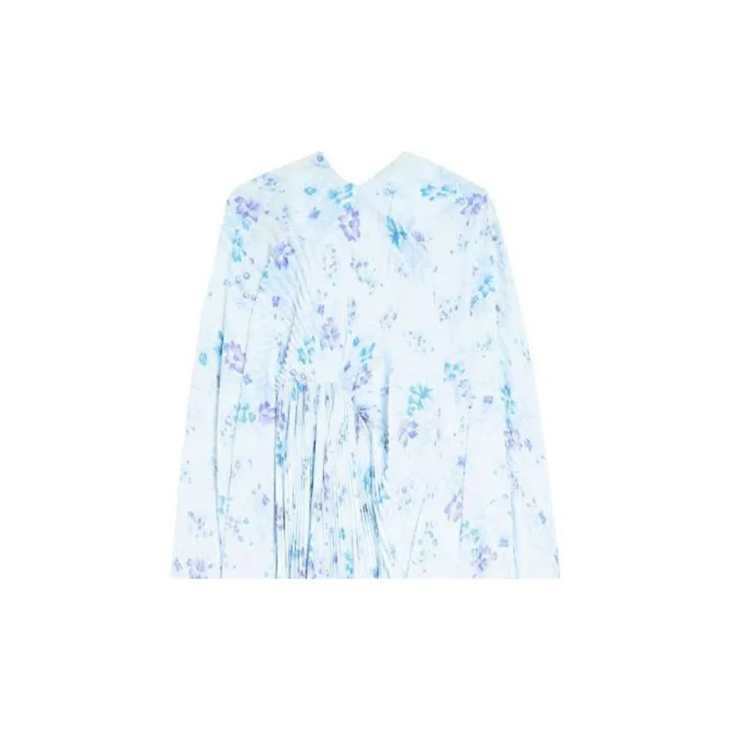 Balenciaga Floral-print Pleated Maxi Dress-2